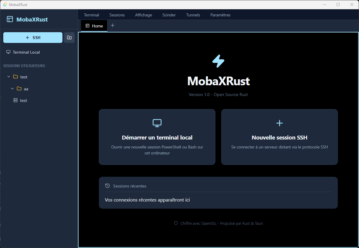 Aperçu du projet mobaXrust